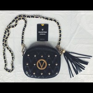 Nina Studded & Quilted Leather Crossbody Bag